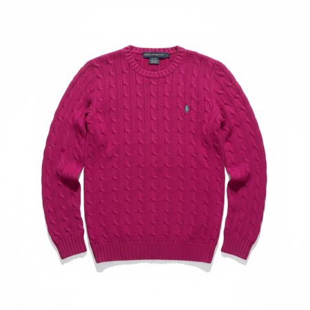 Pull ​‌Ralph Lauren‍ Torsadé ​‌Fuchsia - M femme #14
